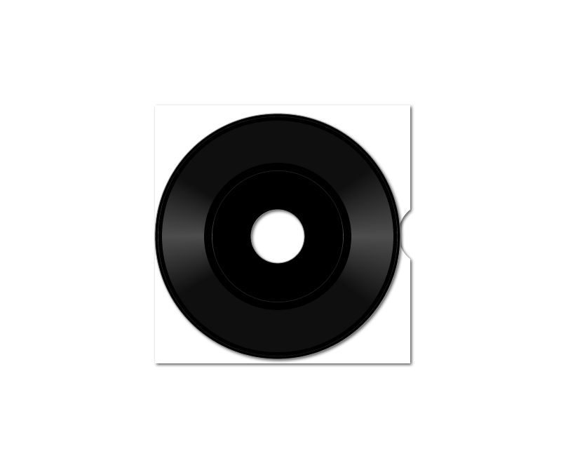 vinyl 7-inch single dubplate (large-hole black) {no label} [on sleeve]
